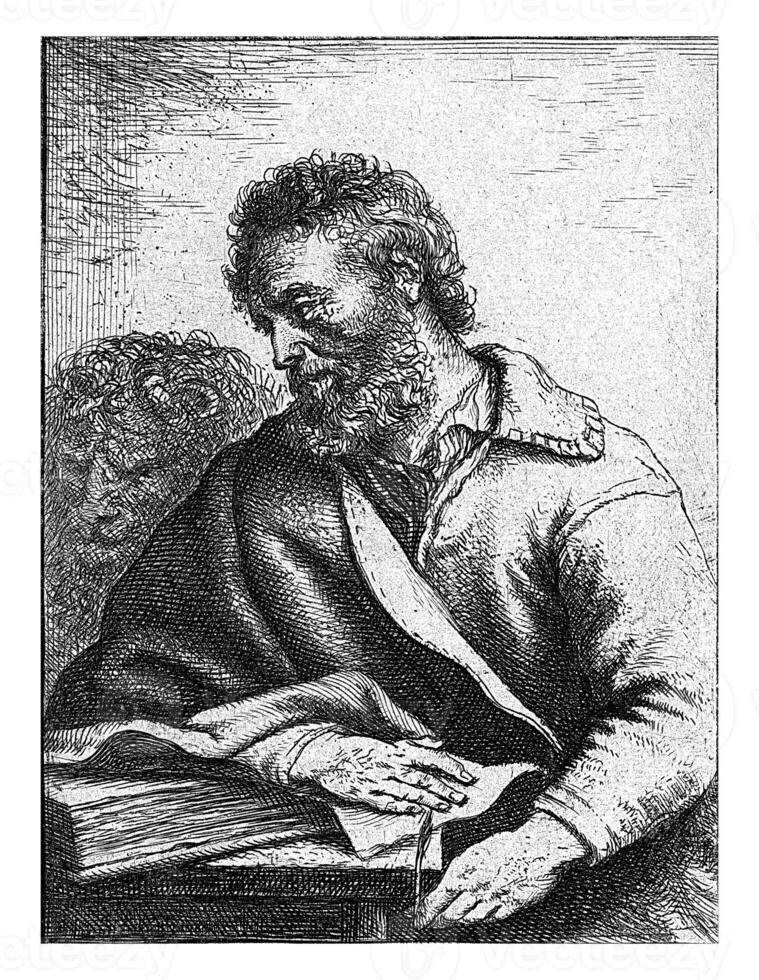 santo marchio, jan lievita, 1625 - 1674 il evangelista markus con il suo attributo il Leone foto