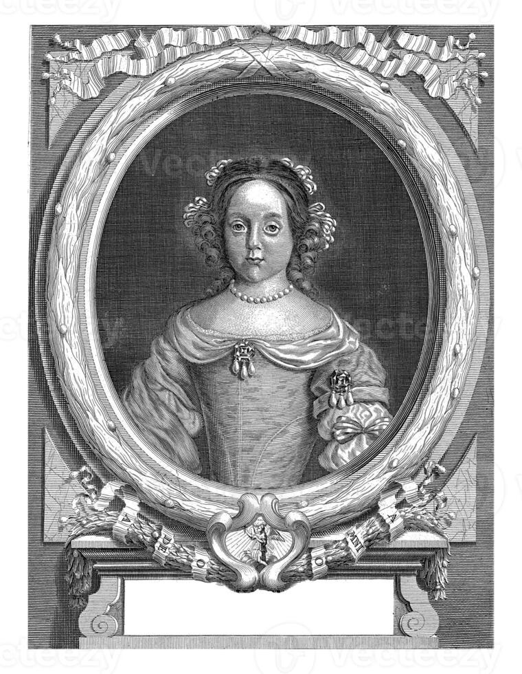 ritratto di Anna maria luisa de medici, adriaen haelwegh, c. 1647 - c. 1696 foto