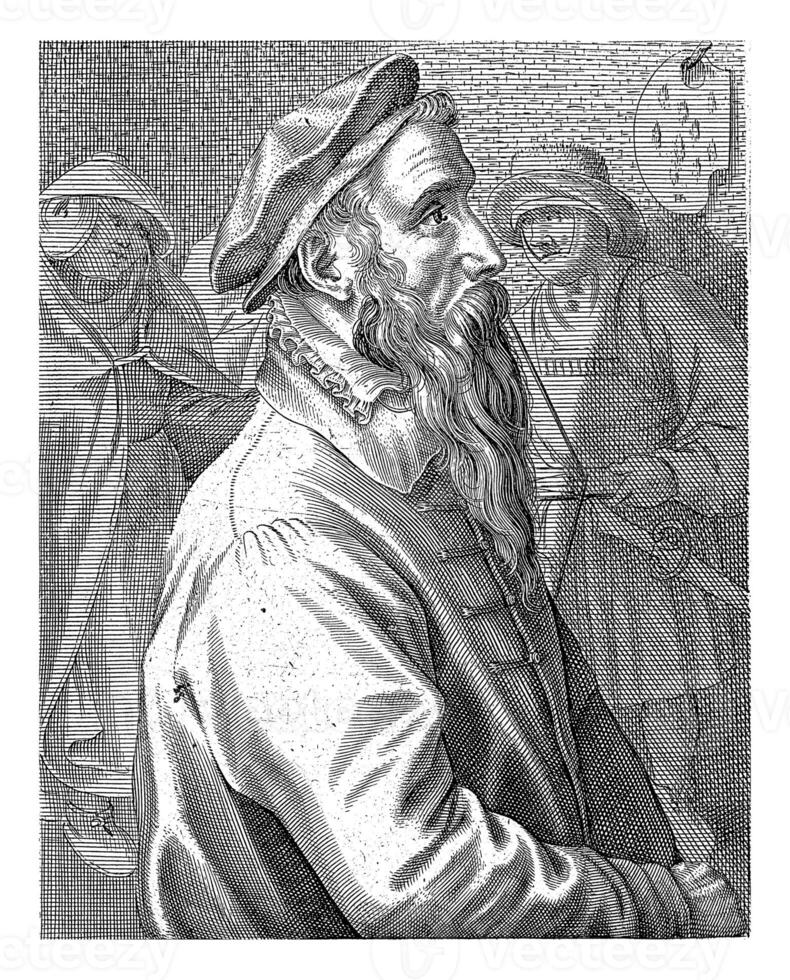 ritratto di pietro Brugel, hendrick hondius io, 1610 foto
