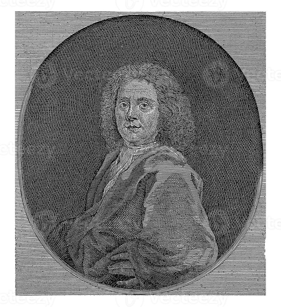 ritratto di hermanus boerhave, giorgio Paolo busch, c. 1716 - 1756 foto