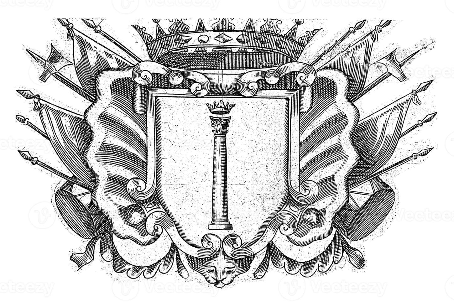 cappotto di braccia, camillo Cungi, 1597 - 1649 foto