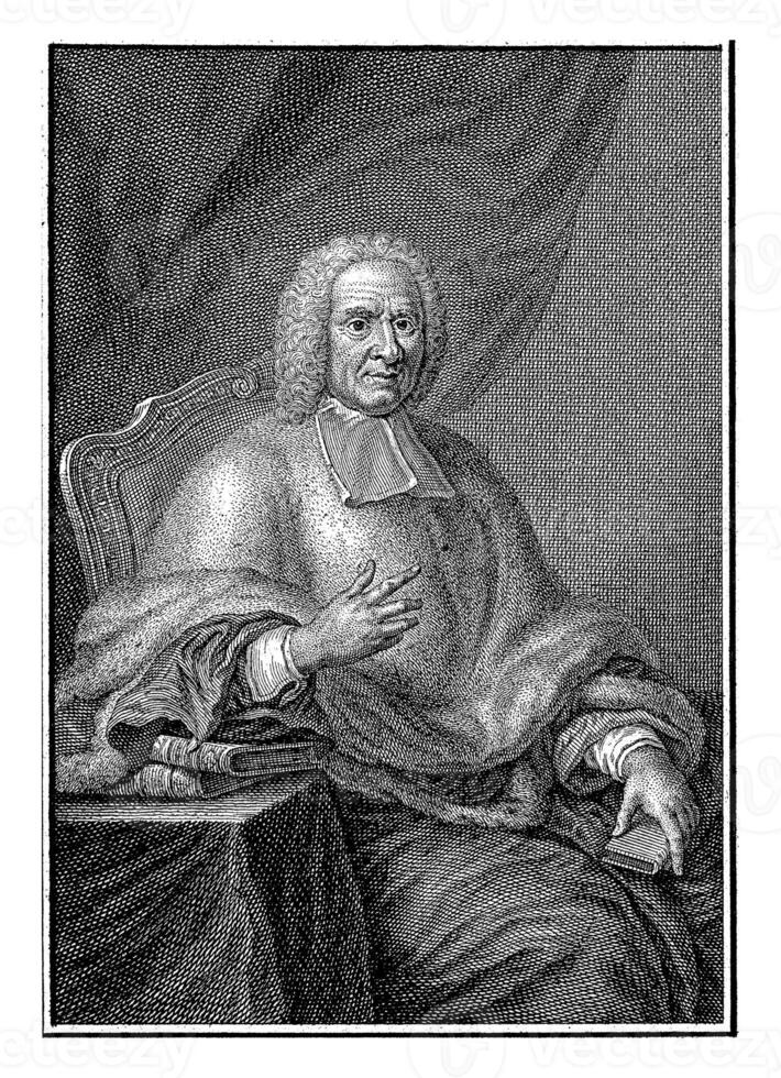 ritratto di charles rotolando, Giacobbe furgone der schley, dopo Carlo-Antonio copia, 1754 foto