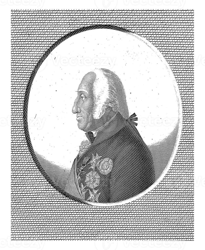 ritratto di ferdinando io, re di il Due sicilie, giulielmo Morghen, nel o dopo 1816 foto
