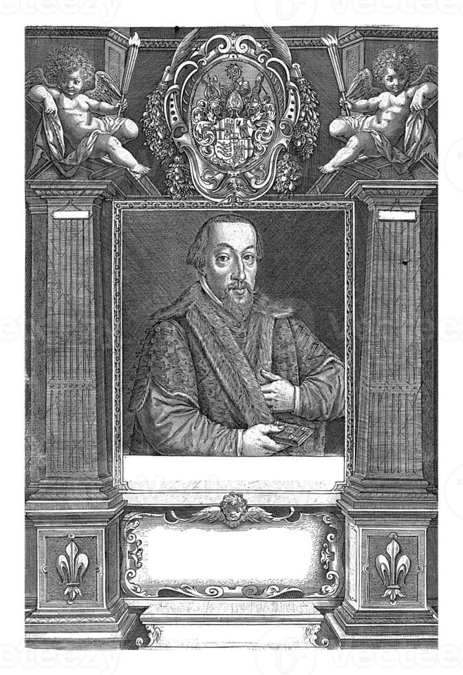 ritratto di Giacobbe fuggero, vescovo di costanza, dominicus custode, dopo lucas Kilian, 1605 foto