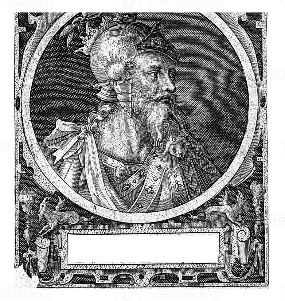 re Arthur come uno di il nove eroi, croccante furgone de passe io, 1574 - 1637 foto