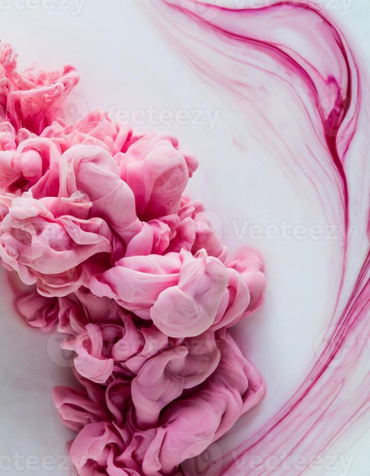 colore far cadere nel acqua. colorato inchiostro nel acqua. astratto sfondo foto