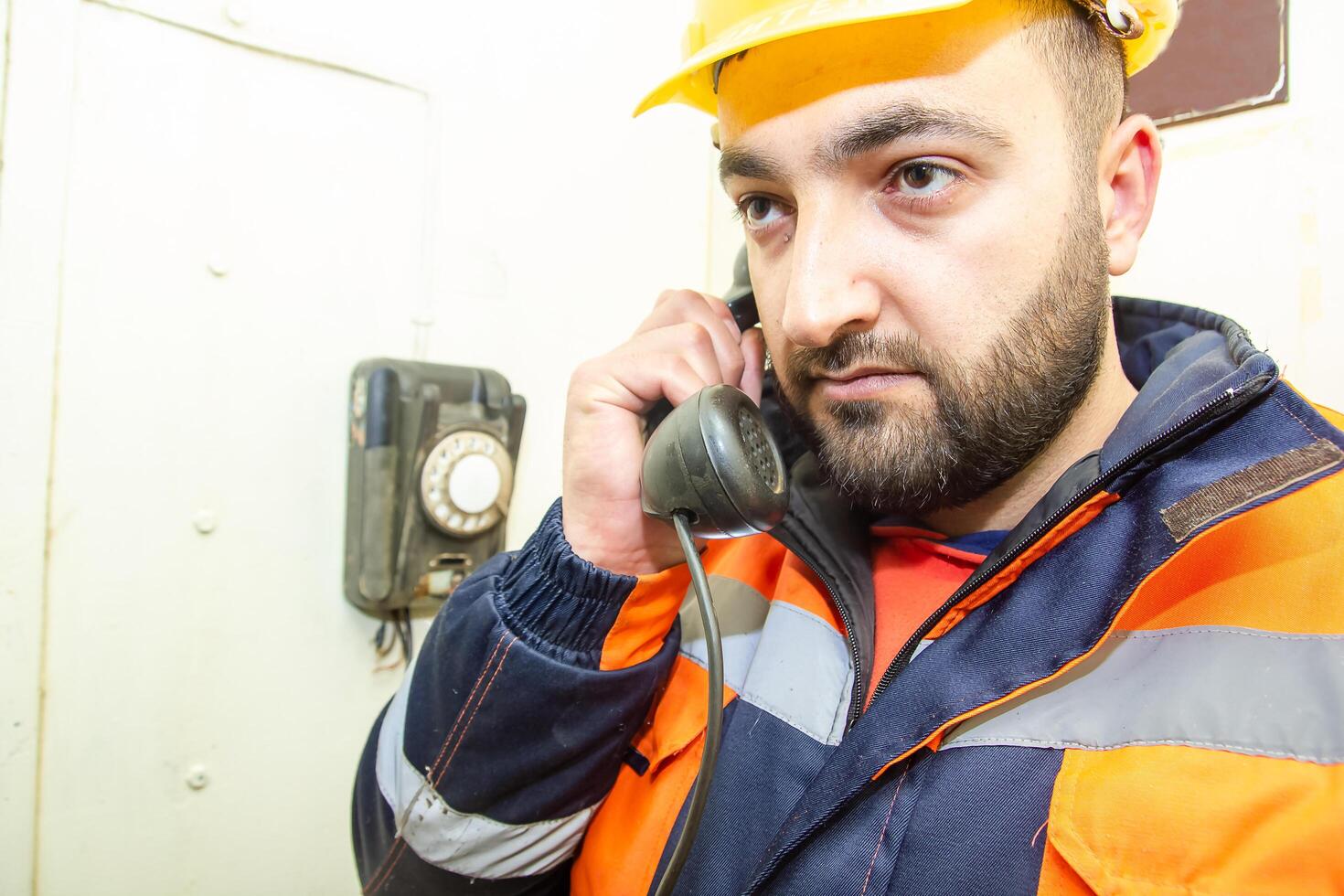 industriale lavoratore a il opera foto