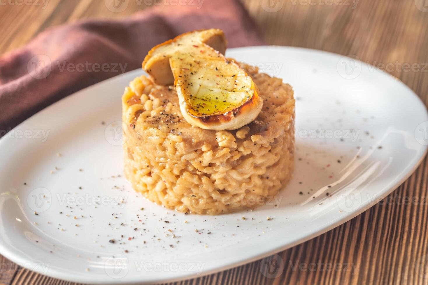 risotto con porcini funghi foto