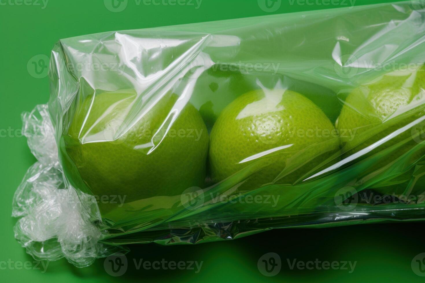 ai generato igienico plastica avvolto frutta. creare ai foto