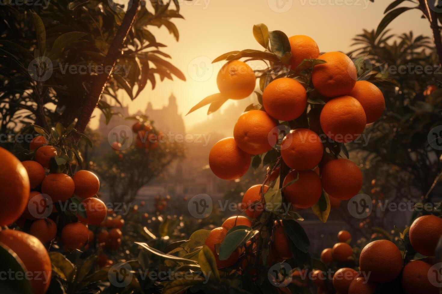ai generato vivace arancia frutta foto. creare ai foto