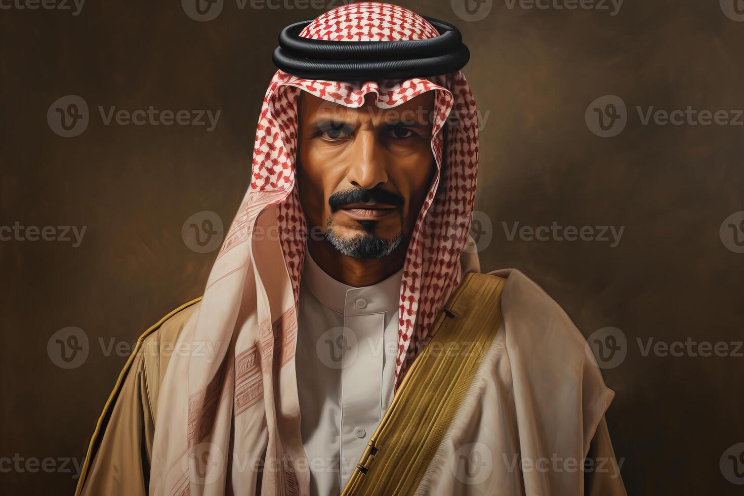 ai generato intrigante ritratto Arabia uomo. creare ai foto