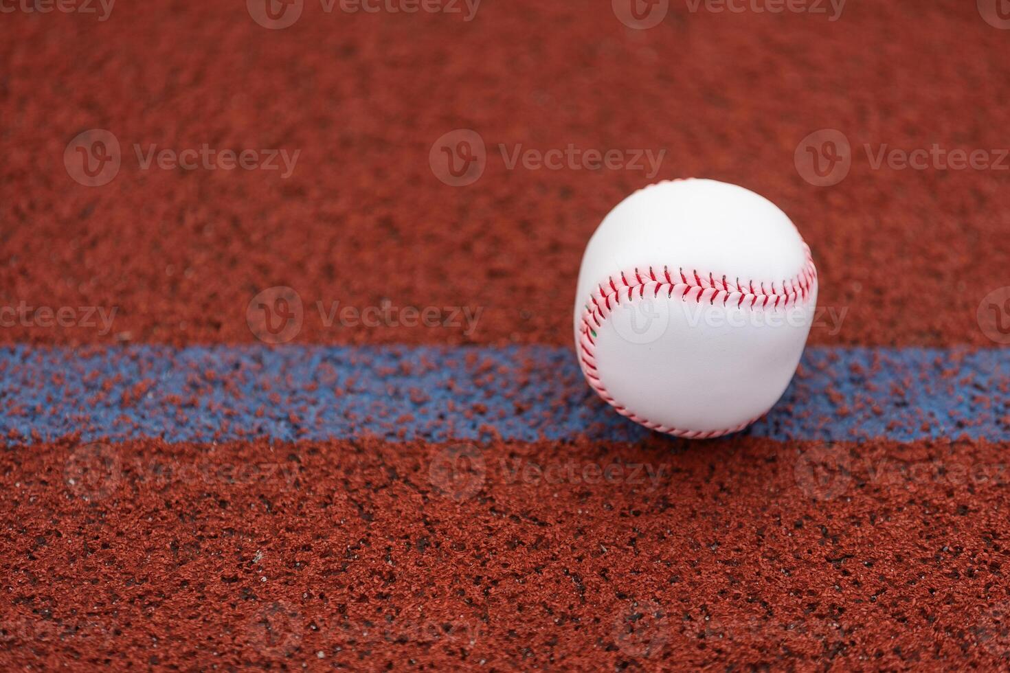 uno baseball su infield di sport campo foto