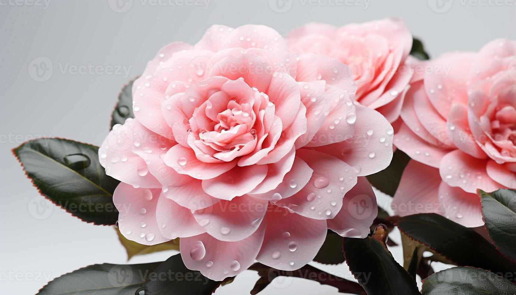 ai generato freschezza e bellezza nel natura un' vivace rosa fiore fiorire generato di ai foto