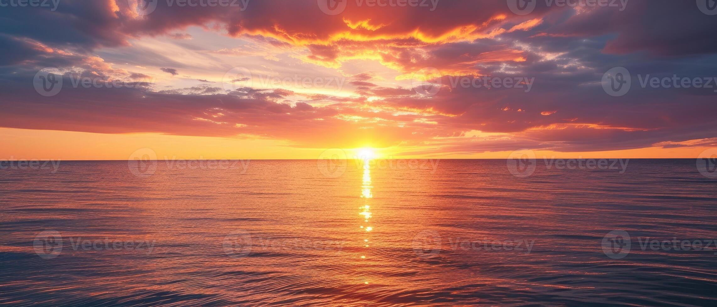 ai generato bellissimo tramonto al di sopra di lago superiore. generativo ai foto