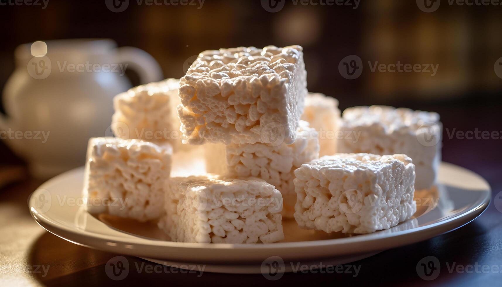 ai generato buongustaio dolce su piatto, fresco e dolce, fatti in casa indulgenza generato di ai foto