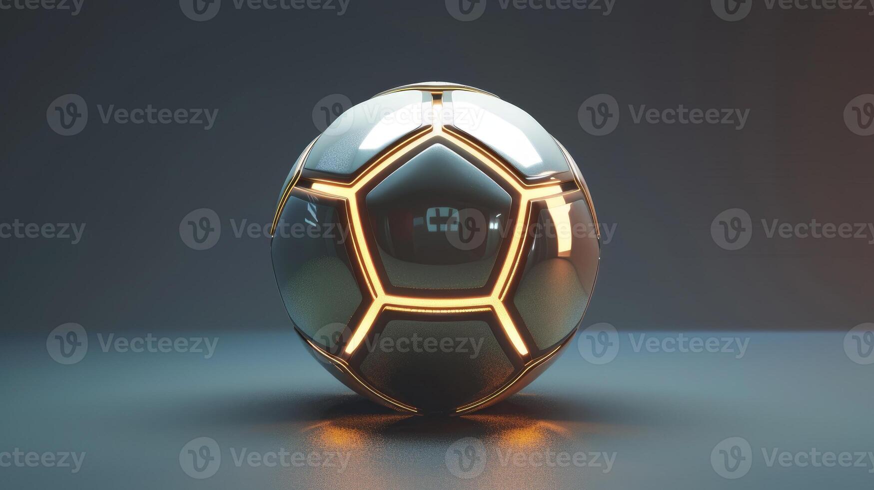 ai generato Esplorare il complicazione di un' 3d reso calcio sfera, dove bordo tagliente tecnologia incontra il del mondo maggior parte Amati sport. ai generato. foto