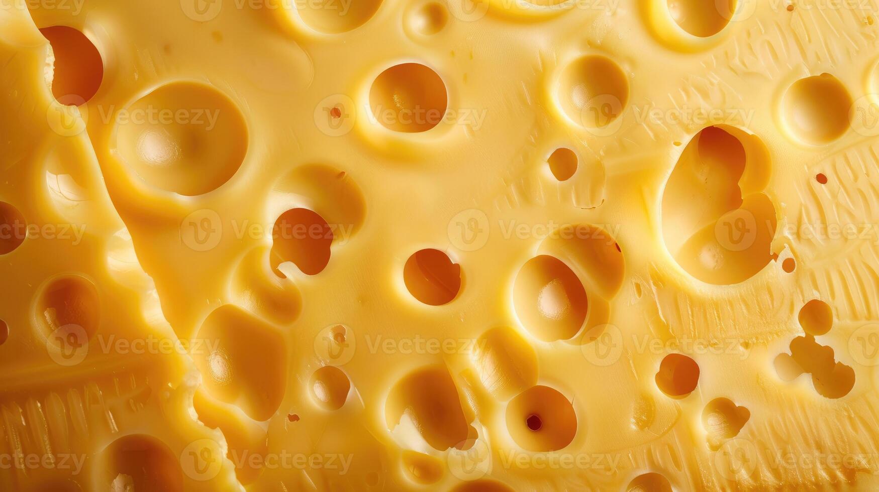 ai generato lussuoso oro formaggio struttura con fori trasuda opulenza e ricchezza, ai generato. foto