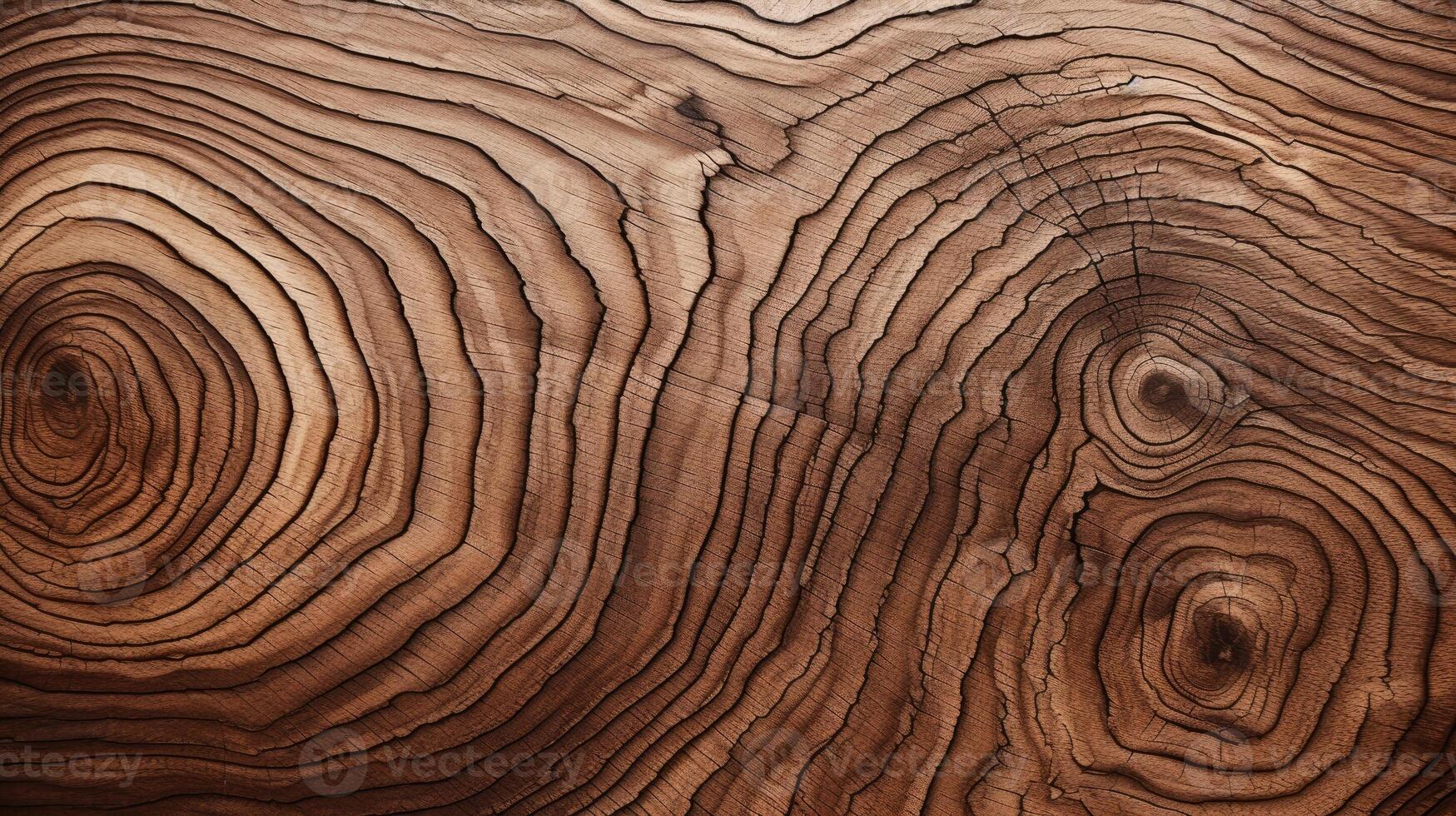 ai generato scavare in il biologico calore di un' di legno tagliare struttura. ai generato foto