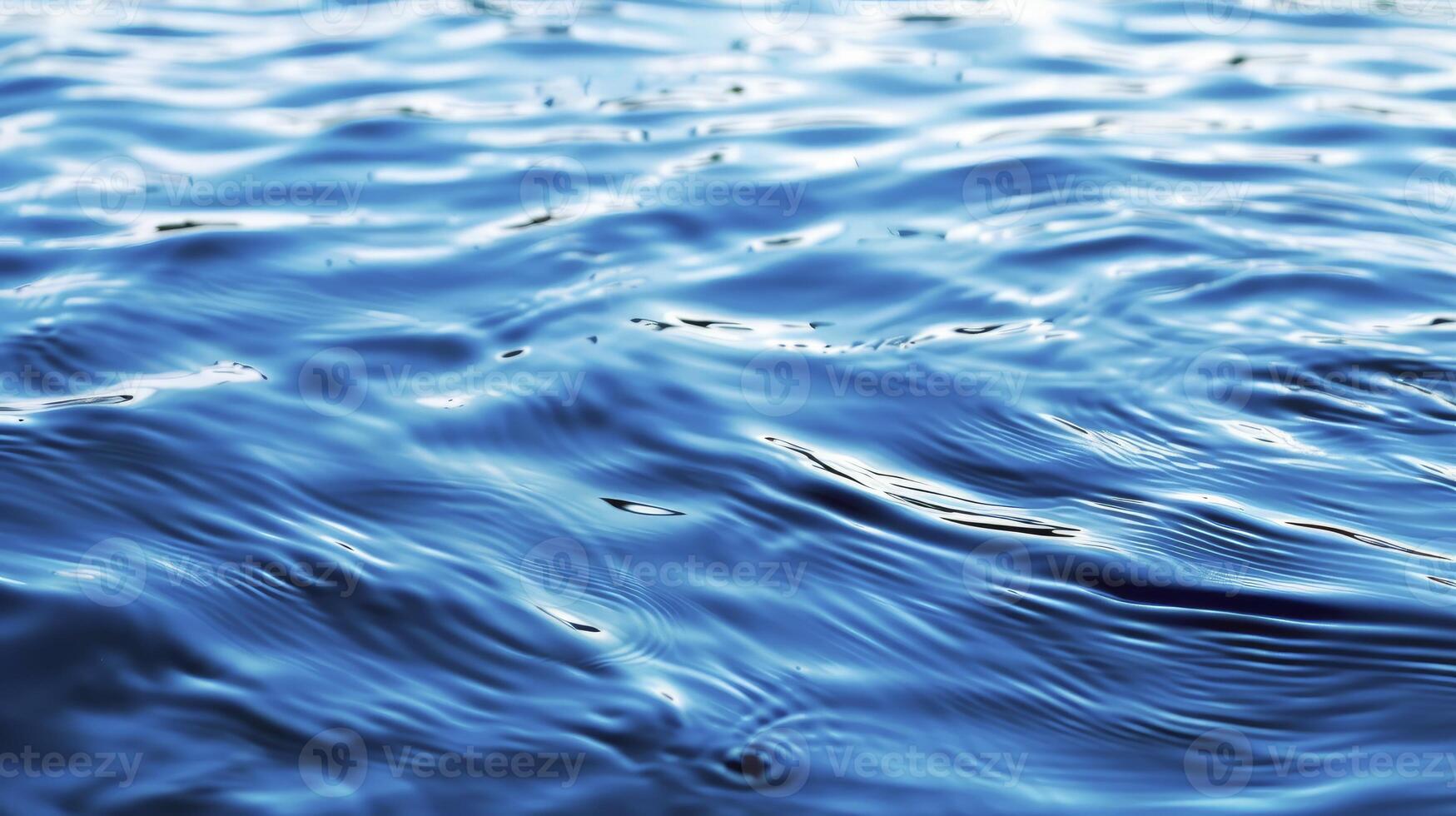 ai generato fresco acqua superficie con ondulazione foto