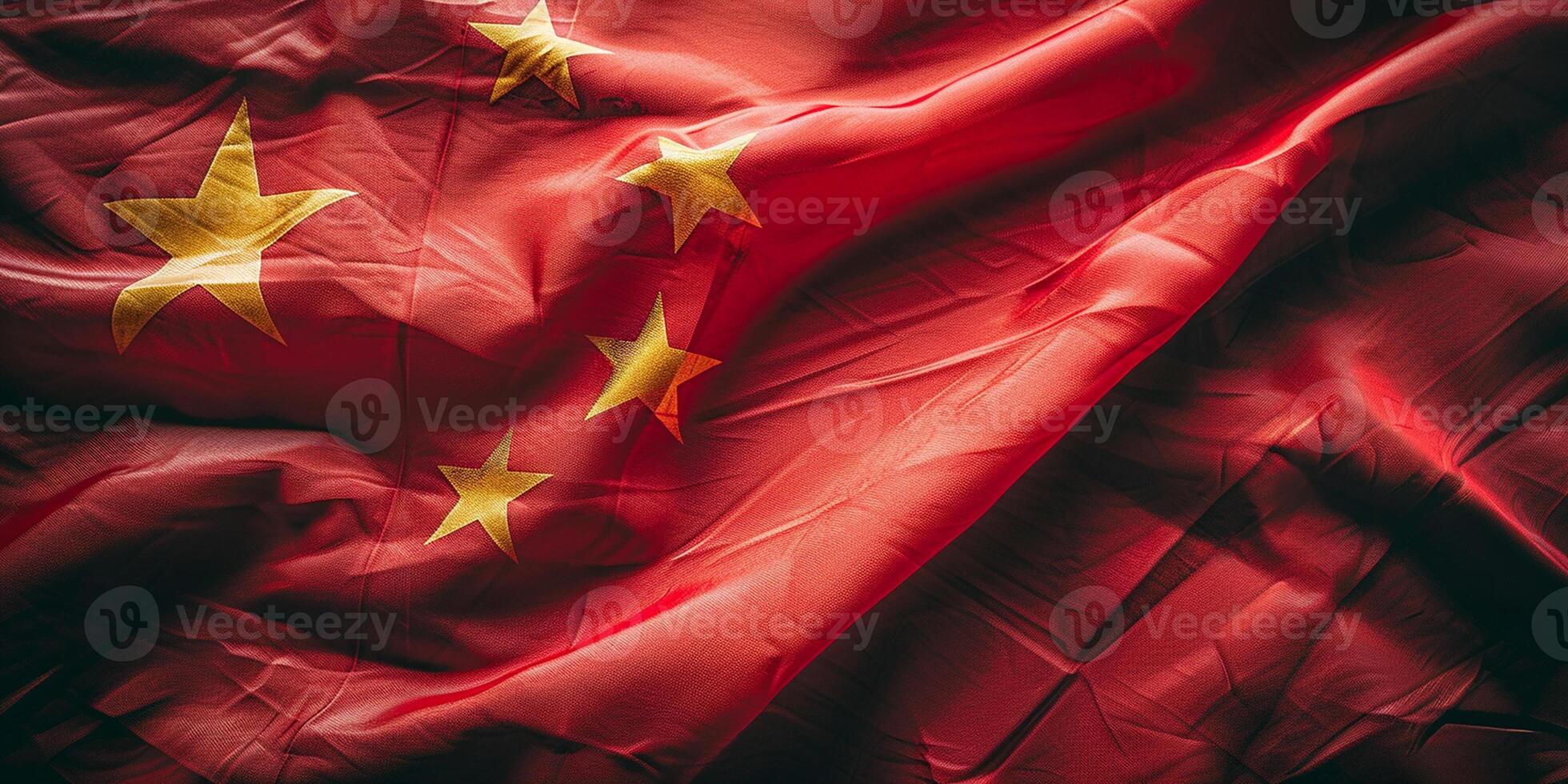 ai generato bandiera di il persone repubblica di Cina. Cina foto
