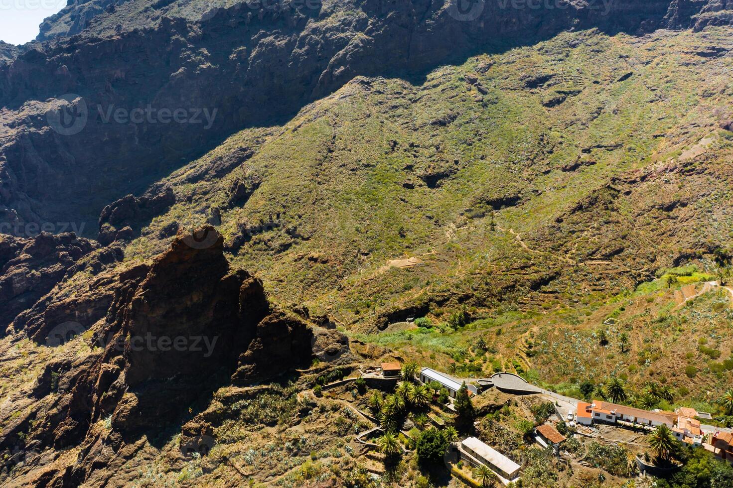 maschera villaggio nel Spagna, popolare turista destinazione maschera villaggio di tenerife foto