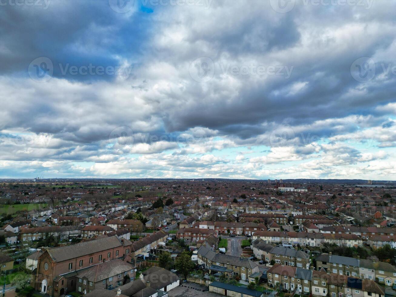 aereo Visualizza di centrale Dagenham Londra città di Inghilterra UK. marzo 2°, 2024 foto