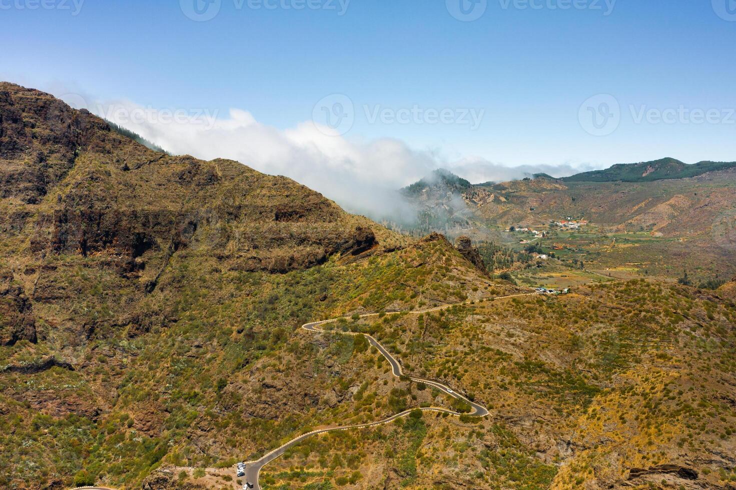 maschera villaggio nel Spagna, popolare turista destinazione maschera villaggio di tenerife foto