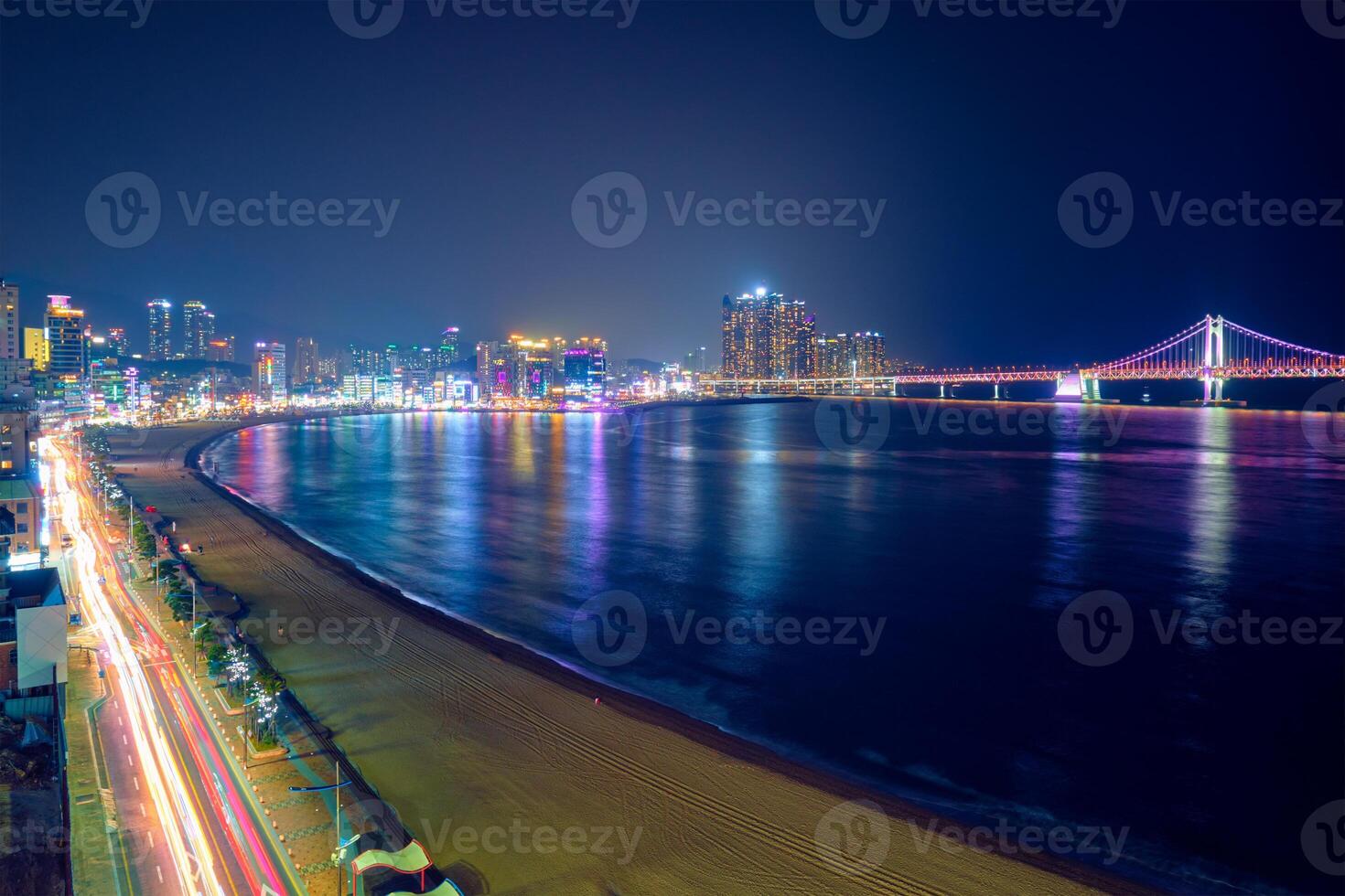 gwangalli spiaggia nel Busano, Sud Corea foto