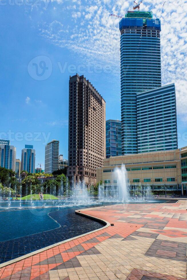 centrale attività commerciale quartiere di Kuala grumo, Malaysia foto