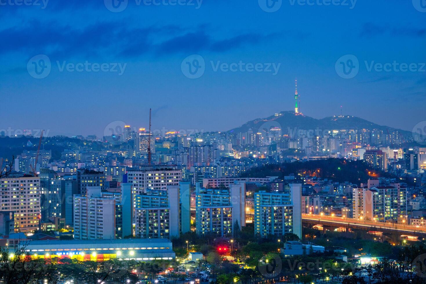 Seoul notte Visualizza, Sud Corea foto