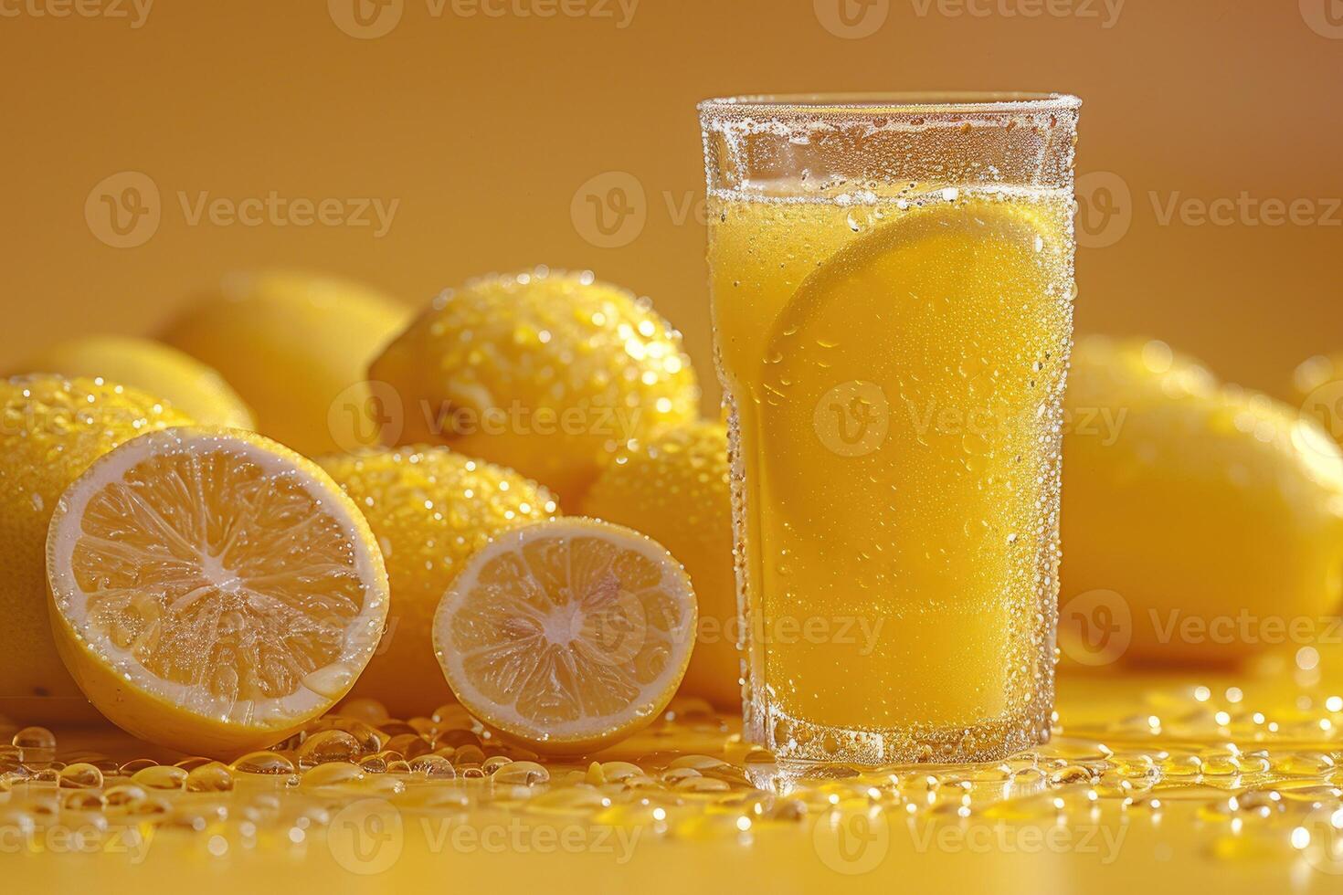 ai generato fresco spremuto limonata professionale pubblicità cibo fotografia foto