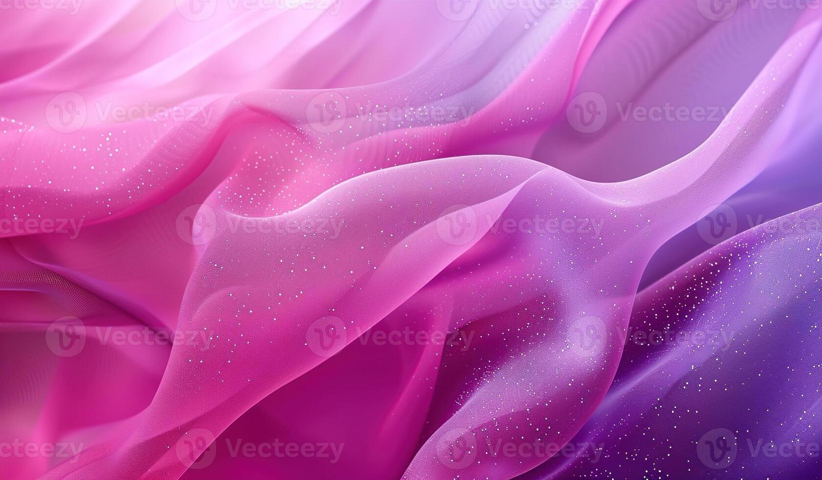 ai generato un elegante flusso di scintillante tessuti - un' ipnotizzante spettacolo di scintillante tessile nel grazioso onde, illuminato per perfezione foto