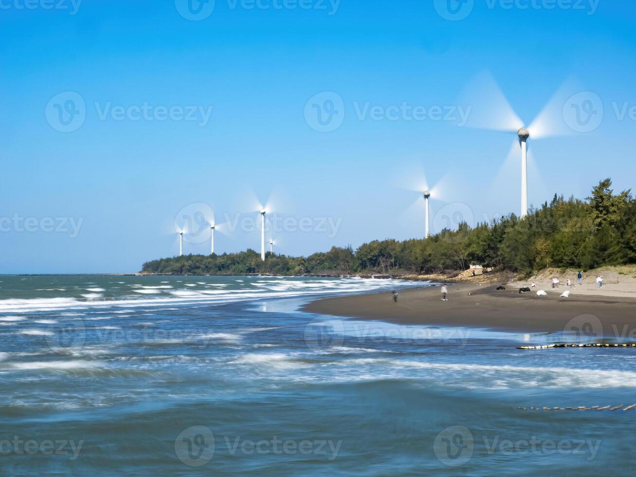 vento turbine azienda agricola nel taiwan. foto