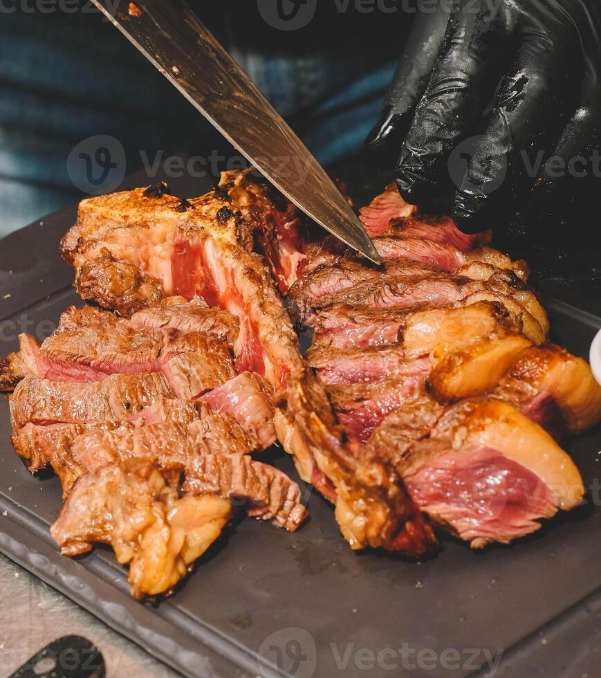 superiore qualità galiziano Manzo t-bone foto