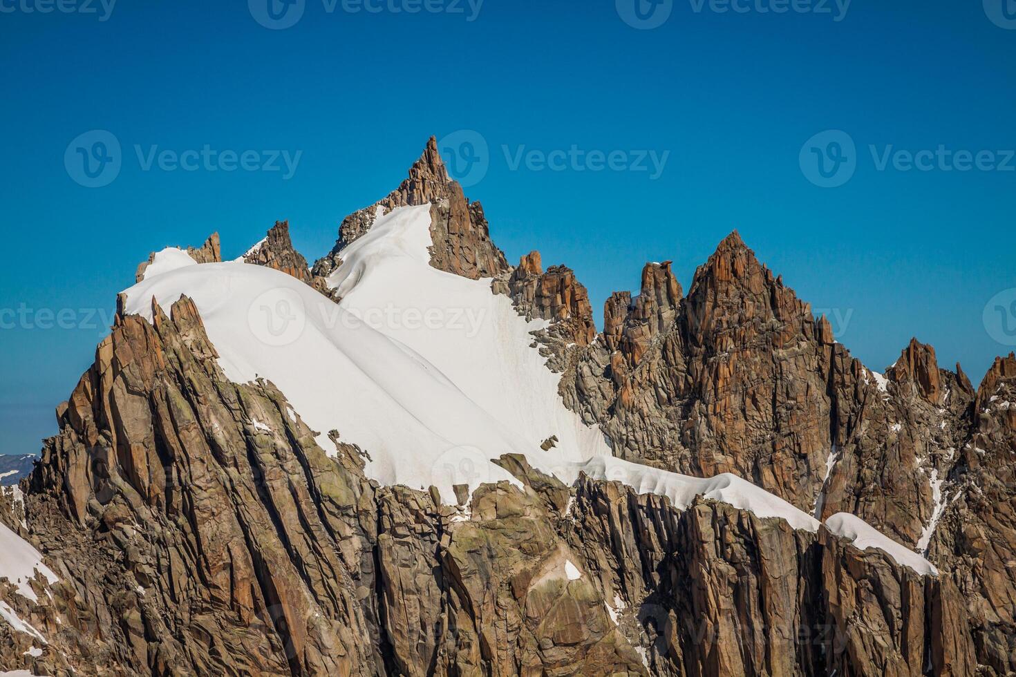 mont blanc massiccio nel il francese Alpi, Chamonix mont blanc foto