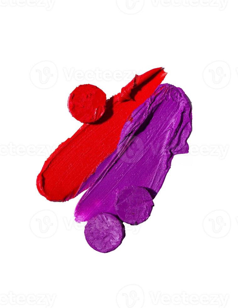 vario rossetto swatch ictus isolato su bianca foto