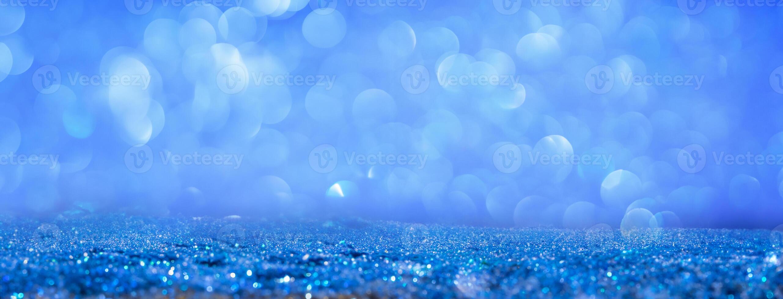astratto blu luccichio luci sfondo foto