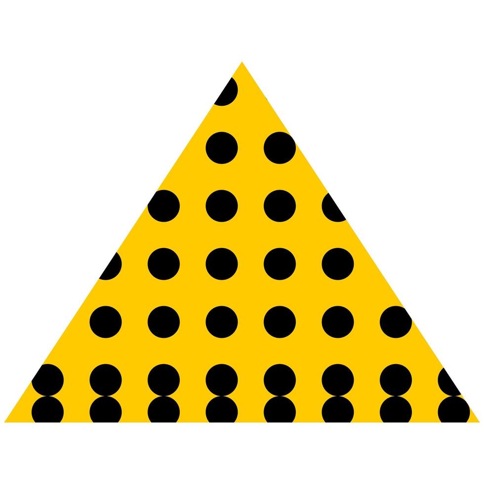 triangolo figura sfondo polka punti. foto