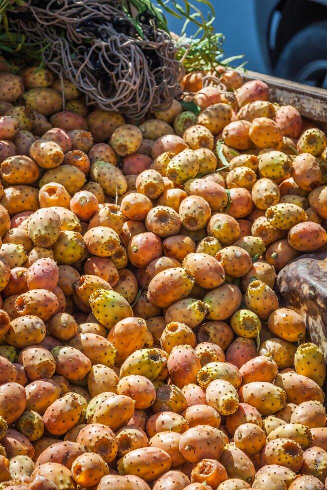 Figura frutta nel Marrakesh mercato nel Marocco foto