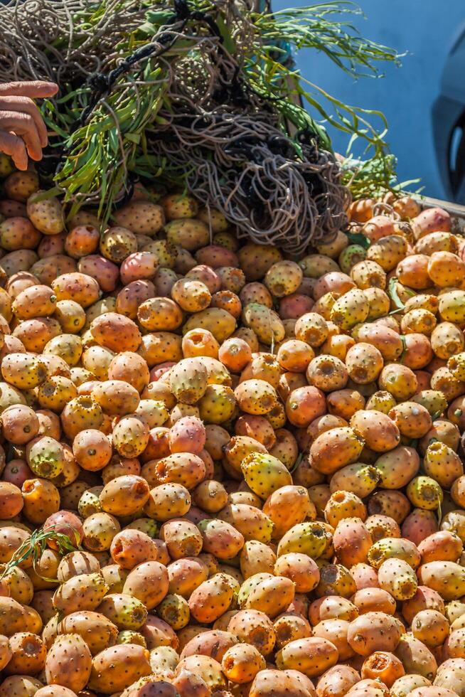 Figura frutta nel Marrakesh mercato nel Marocco foto