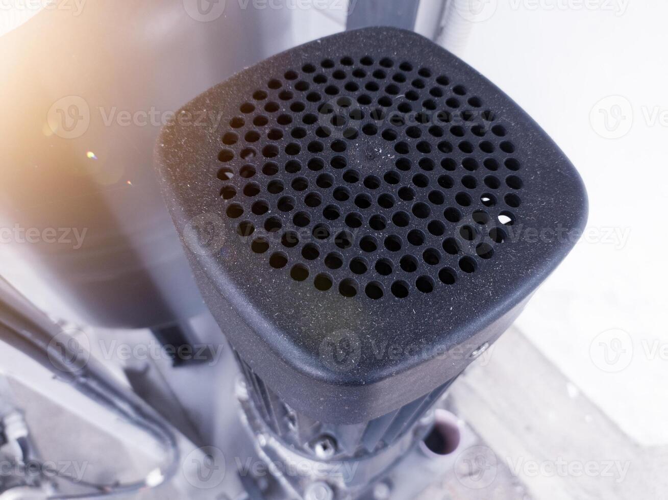 vicino su il fantino pompa di superiore Visualizza, fantino pompa per acqua pressione. foto