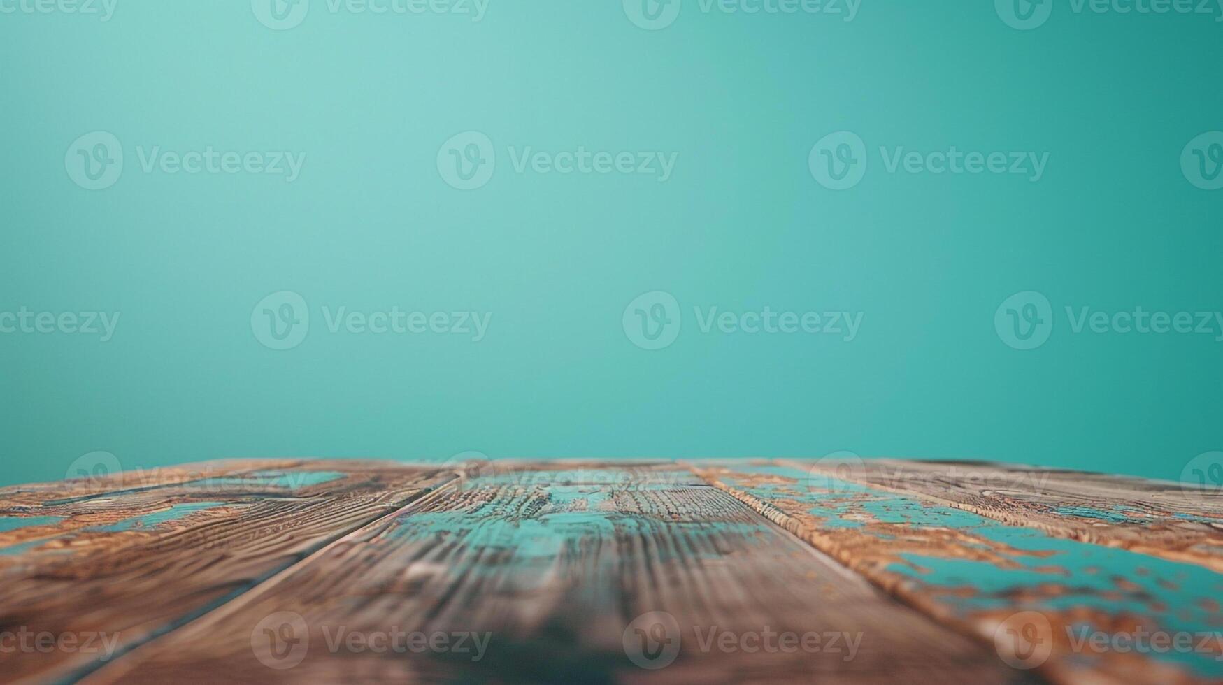 ai generato astratto naturale legna tavolo struttura su blu sfondo superiore Visualizza di tavola legna per grafico In piedi Prodotto interno design o montaggio Schermo il tuo Prodotto foto