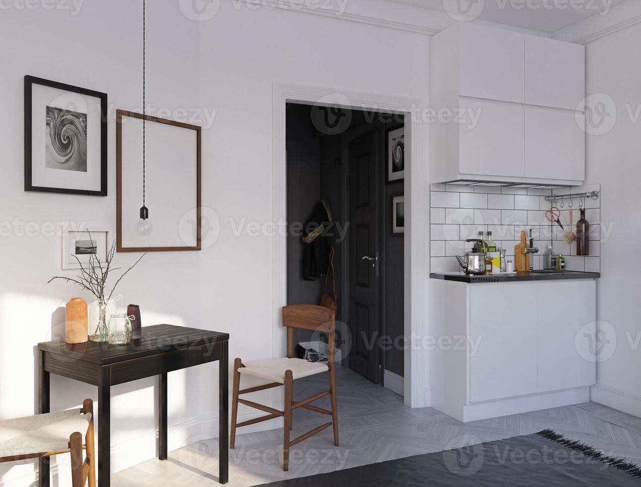 scandinavo stile cucina design. foto