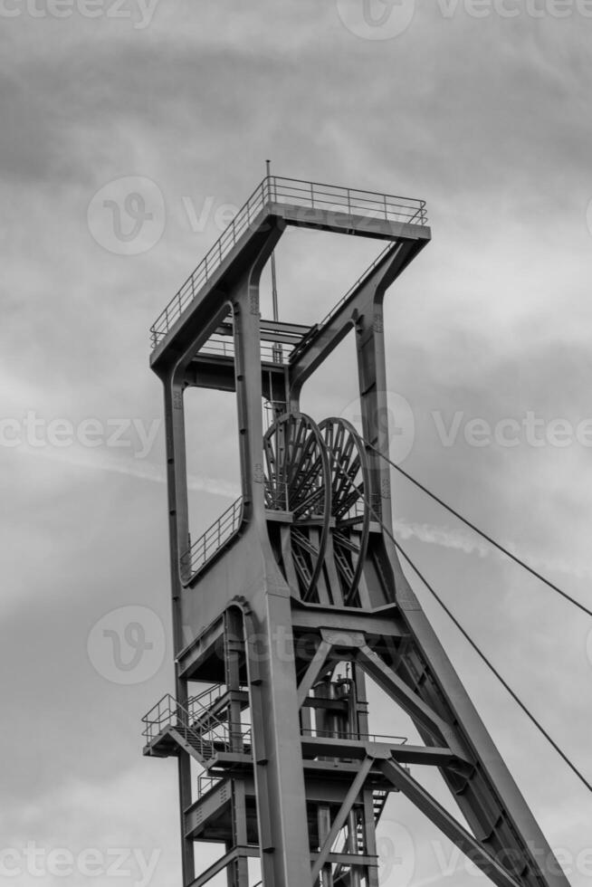 vecchio miniera di carbone nel il Tedesco ruhr aerea foto