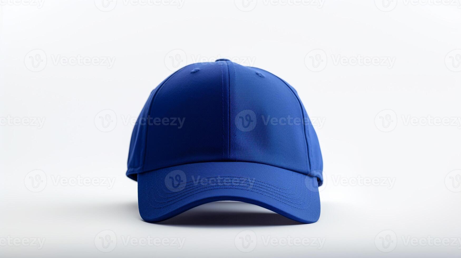 ai generato foto di reale blu baseball berretto isolato su bianca sfondo. ai generato