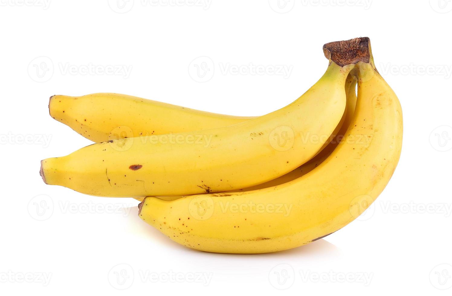 banane su sfondo bianco foto