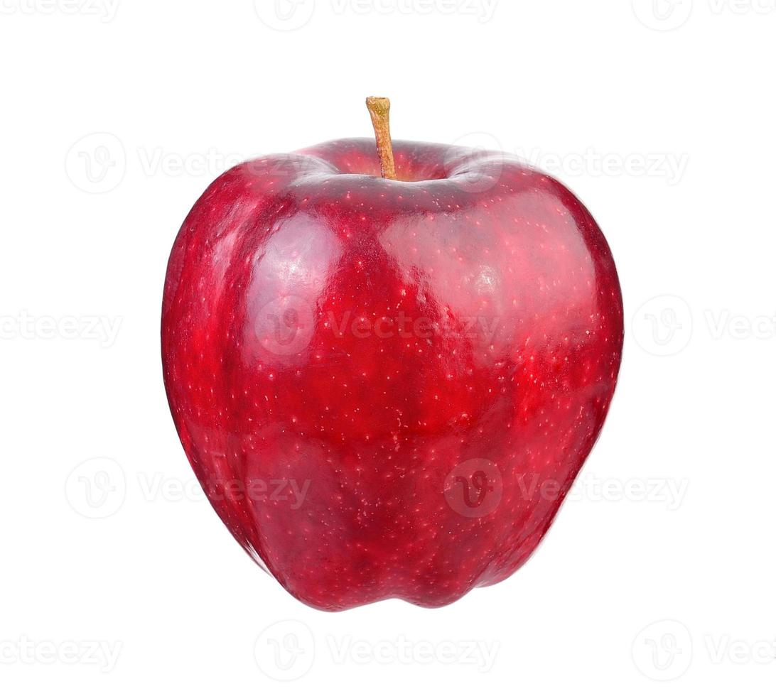 mela rossa isolato su sfondo bianco foto