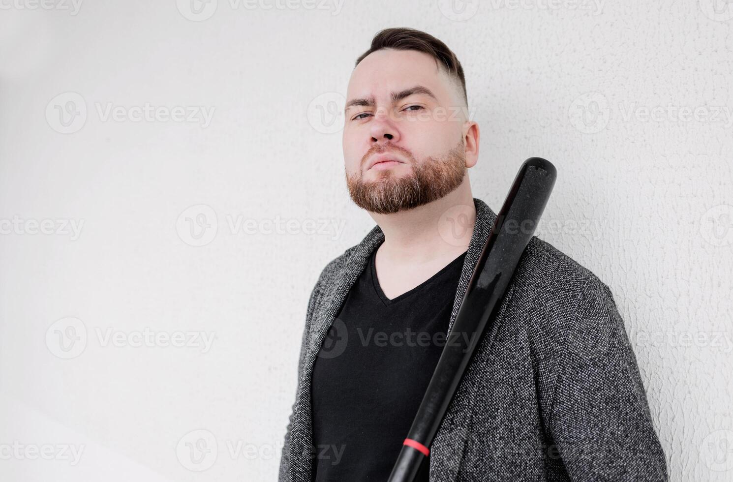 barbuto tipo hold baseball pipistrello foto