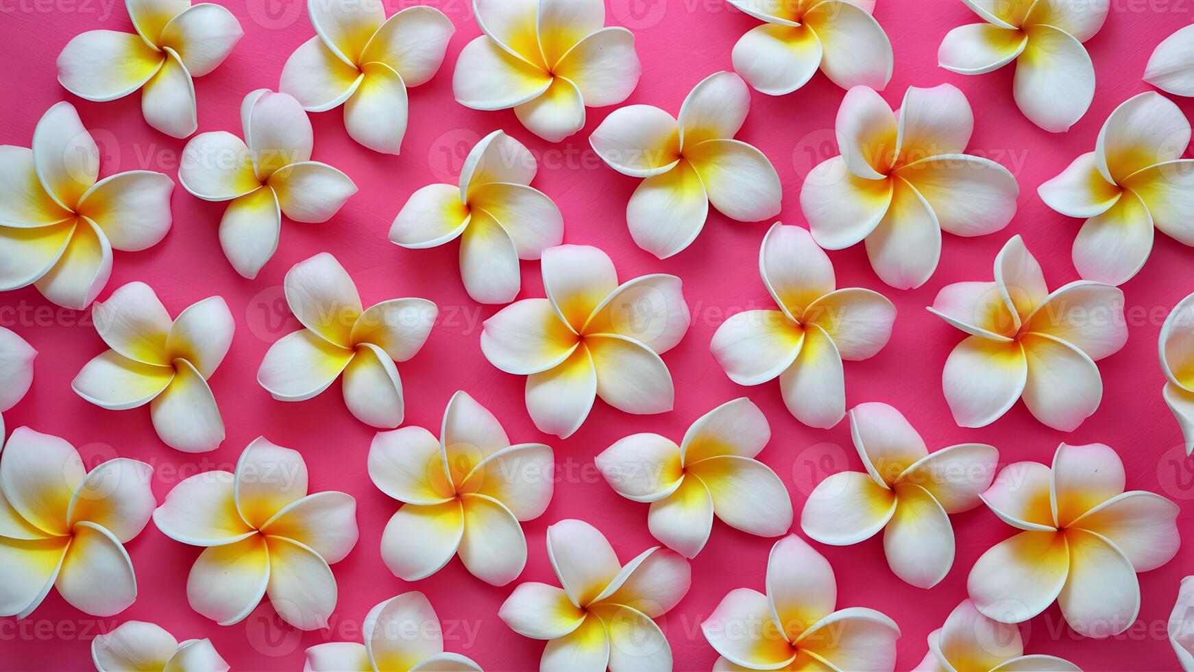 ai generato astratto sfondo di rosa plumeria frangipani fiori, morbido dolce foto