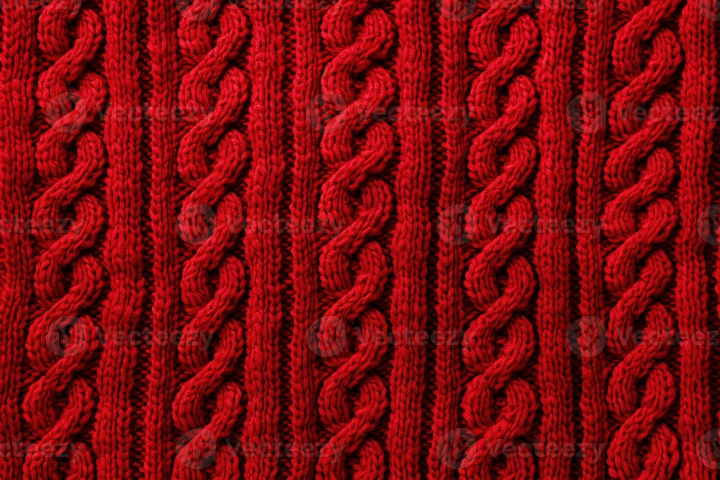 ai generato vivace rosso maglione modello cotone. creare ai foto